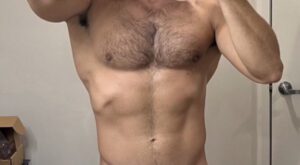 Furry Muscle Uncut Cock